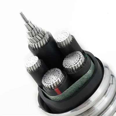 YJLHS 0,6/1KV sjeldne jordleder i aluminiumslegering XLPE sammenlåst bar pansret PVC-strømkabel XLPE-kabel